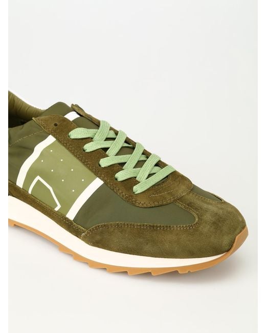 Philippe Model Green Toujours Basic Nylon Sneakers for men