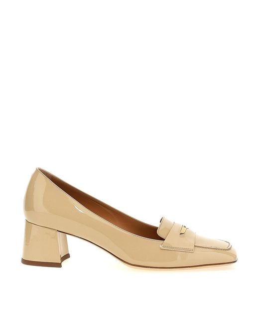 Tod's Natural Patent Leather Pumps