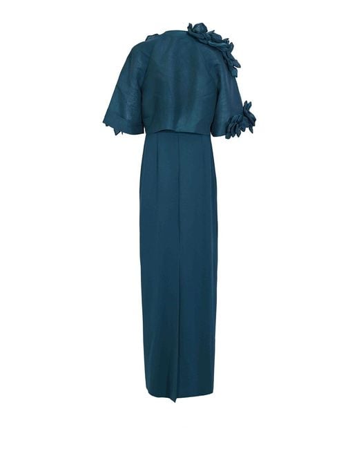 Tarik Ediz Blue Dress With Cover Naueen 99134