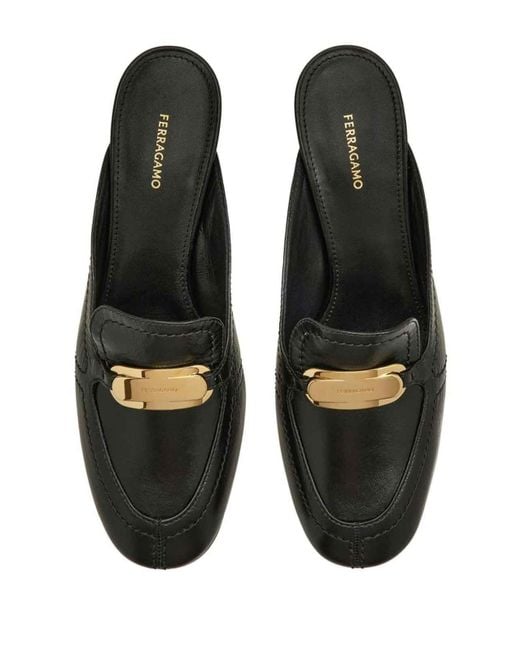 Ferragamo Black Sandals