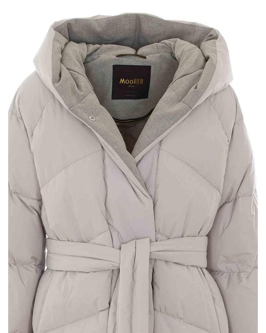 Moorer Gray Ivory Wintra Parka