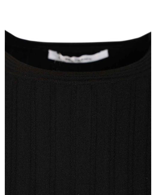 Max Mara Black Ribbed Sweater