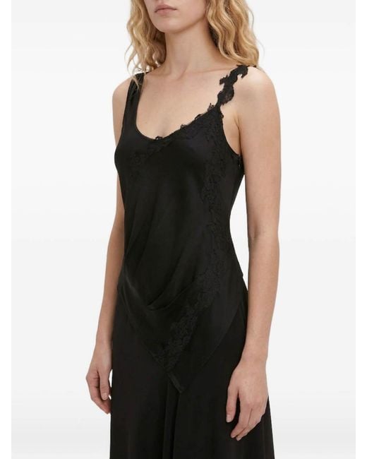 Victoria Beckham Black Crepe Back Sat