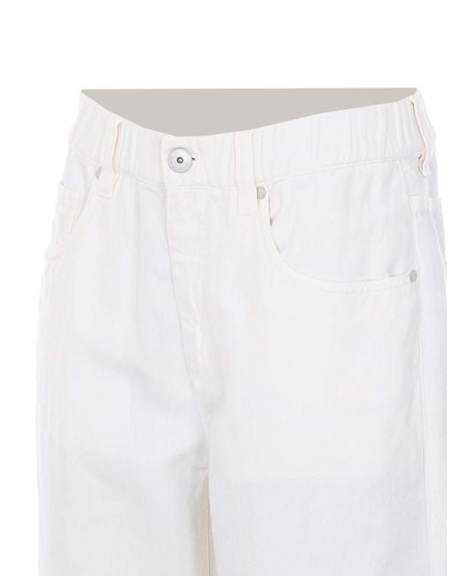 Brunello Cucinelli White Pants