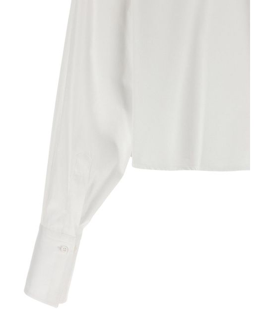 Ermanno Scervino White Cotton Blouse