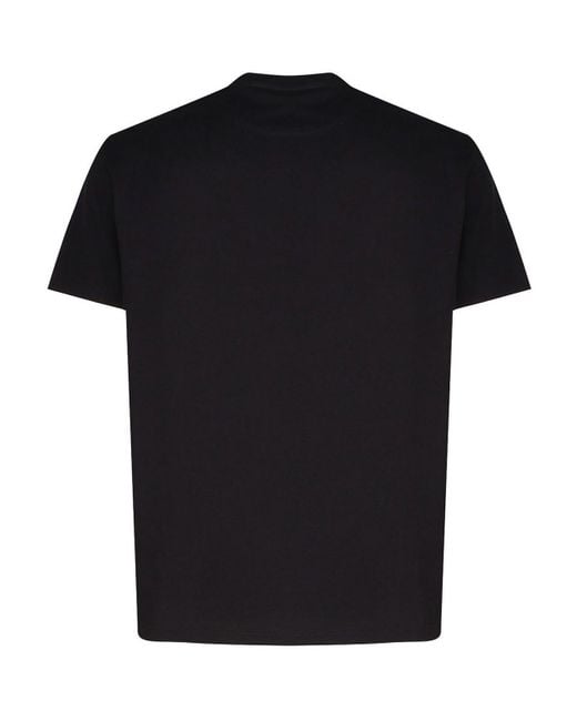 Valentino Garavani Black Vlogo T-shirt In Cotton for men
