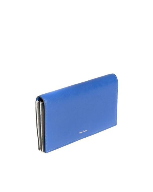 Paul Smith Blue Leather Wallet