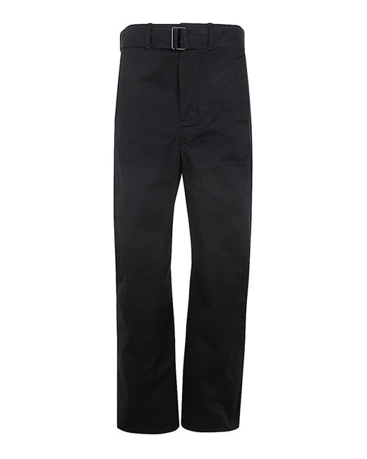 Lemaire Black Light Belted Twisted Pants