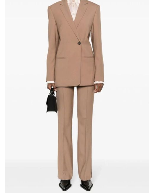 Helmut Lang Natural Tailored Trousers