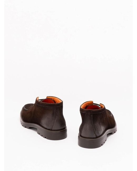 Santoni Brown 'Rock' Lace Up for men