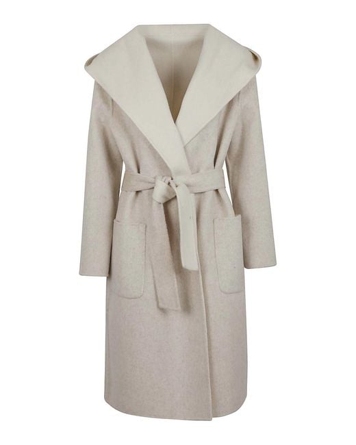 P.A.R.O.S.H. White Reversible Coat With Hood
