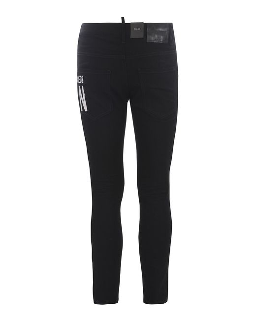 DSquared² Black Cotton Jeans for men