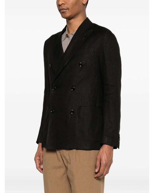 Lardini Black Jacket Blazer for men