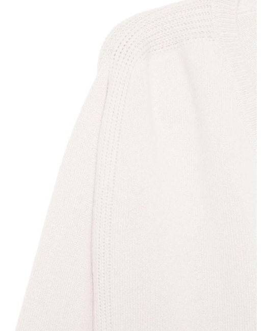 Sa Su Phi White V-Neck Sweater