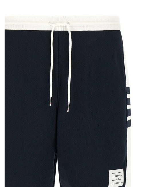 Thom Browne Blue 4 Bar Bermuda Shorts for men