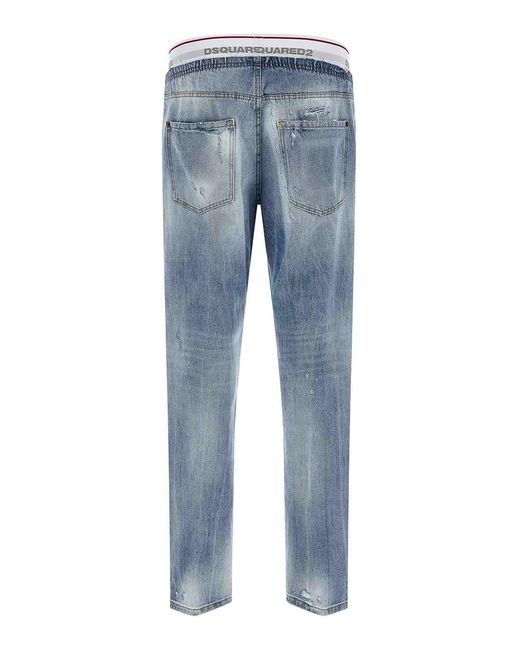 DSquared² Blue Denim Jogger Jeans for men