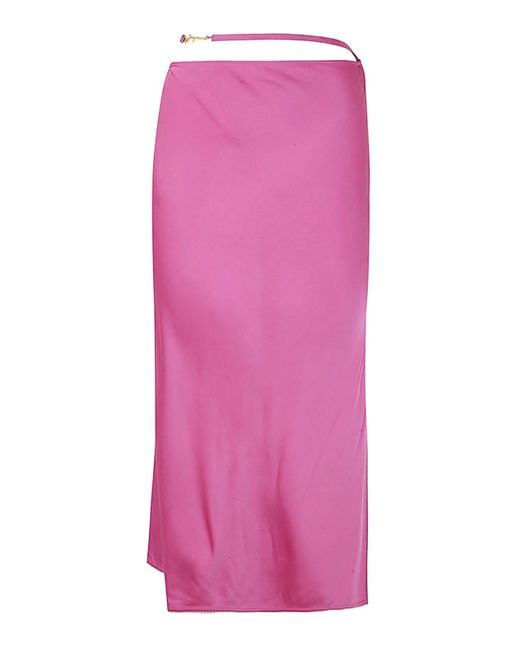 Jacquemus Pink La Jupe Notte Skirt