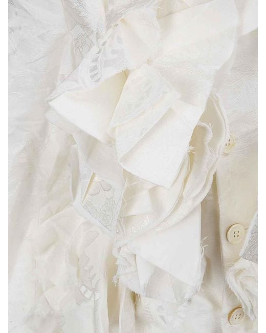 Comme des Garçons White Ladies Jacket