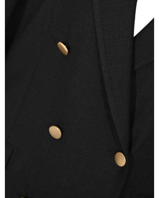 Tagliatore Black Double-Breasted Jasmine Jacket