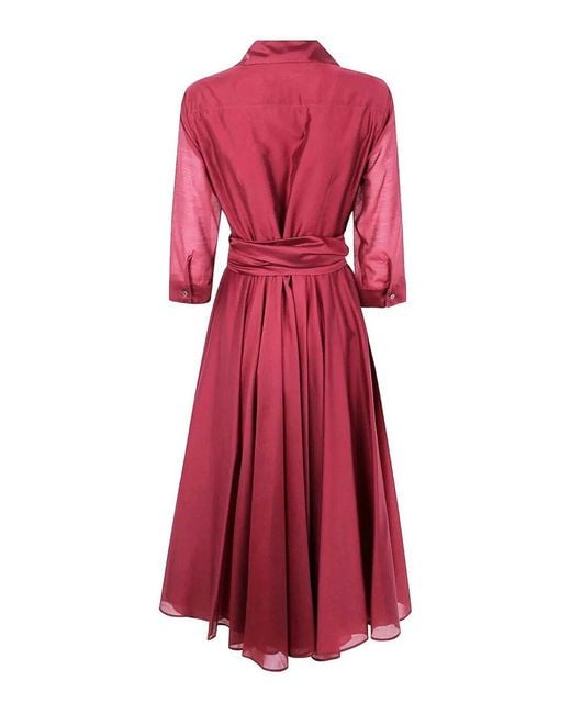 DR. HOPE Red Long Round Dress