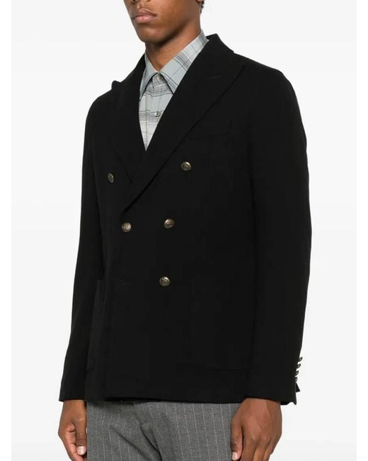 Circolo 1901 Black Double-Breasted Jacket for men
