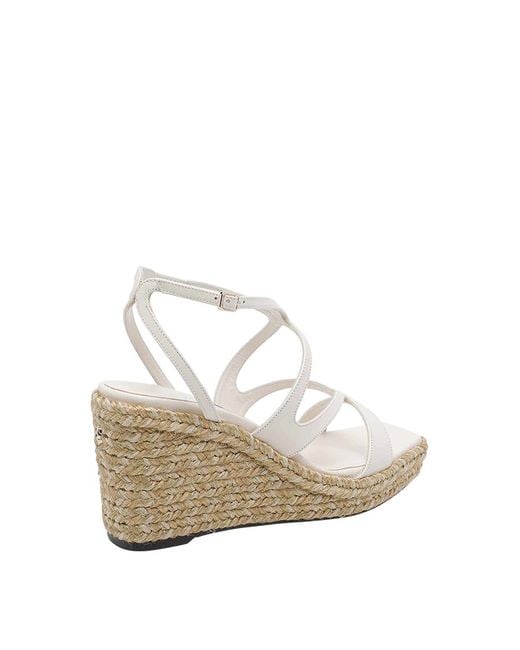 Jimmy Choo White Ayla Wedges