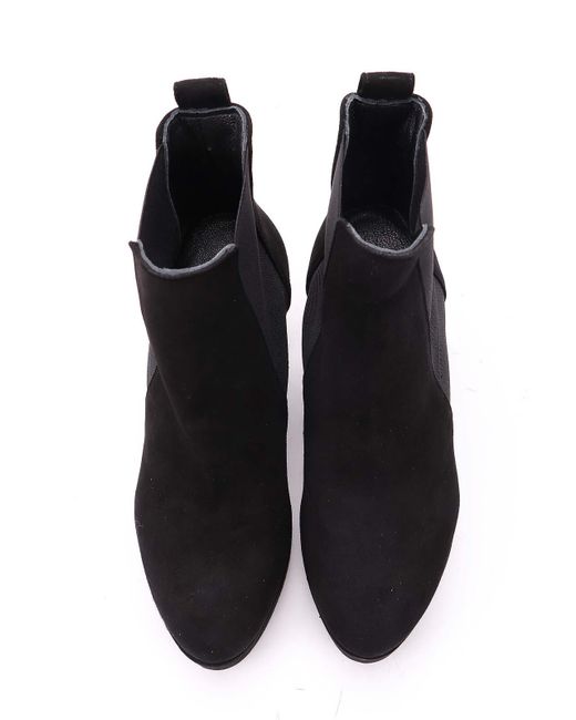 Albano Black Leather Boots