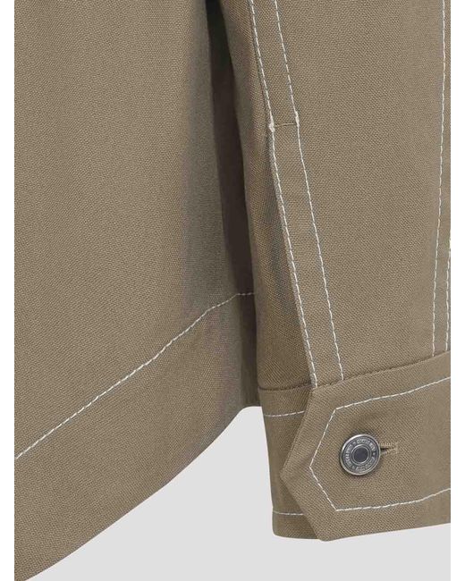 AMI Green Worker Buttoned Jacket for men