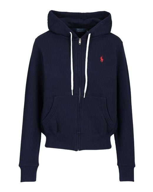 Polo Ralph Lauren Blue Zip-Up Hoodie