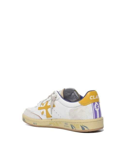 Premiata White Bskt Clay 8161 Sneakers for men