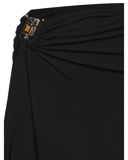 Christopher Esber Black Bezel Jersey Long Skirt