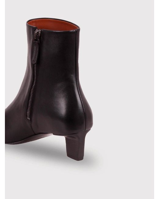 Marsèll Brown Leather Ankle Boots With Back Zip