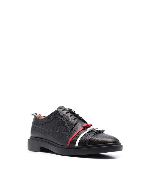 Thom Browne Black Three-Bow Derby Brogues