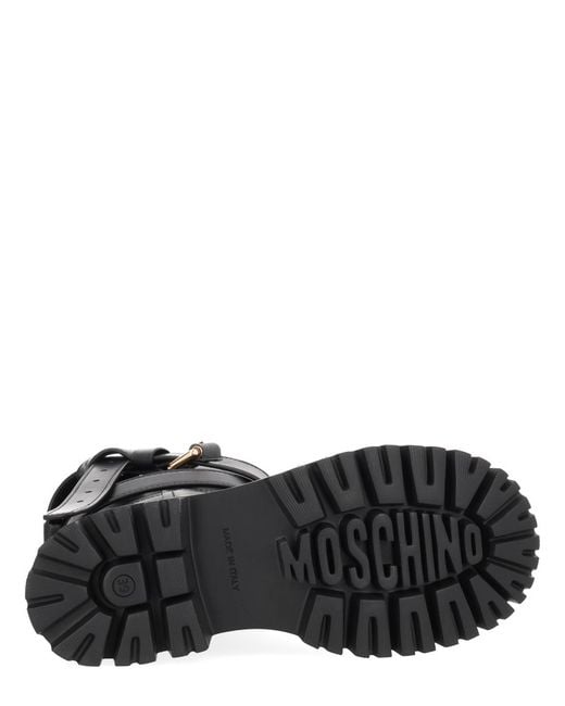 Moschino Black Tie-Me Boot