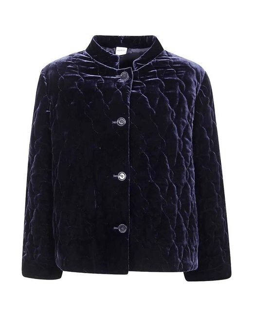 Aspesi Blue "Mod.0960" Velvet Jacket