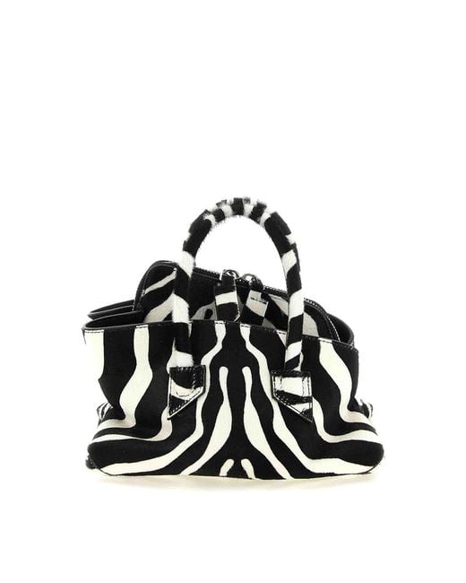 The Attico Black The Walk Mini Handbag