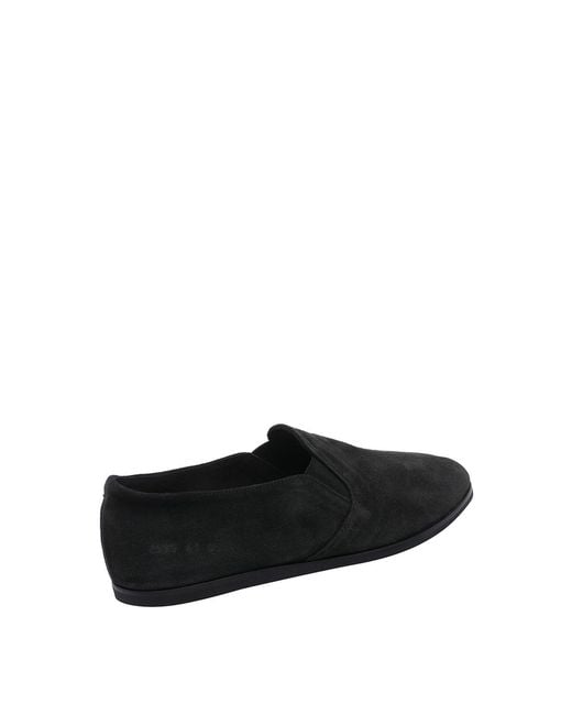 Common Projects Black Suede Slippers for men