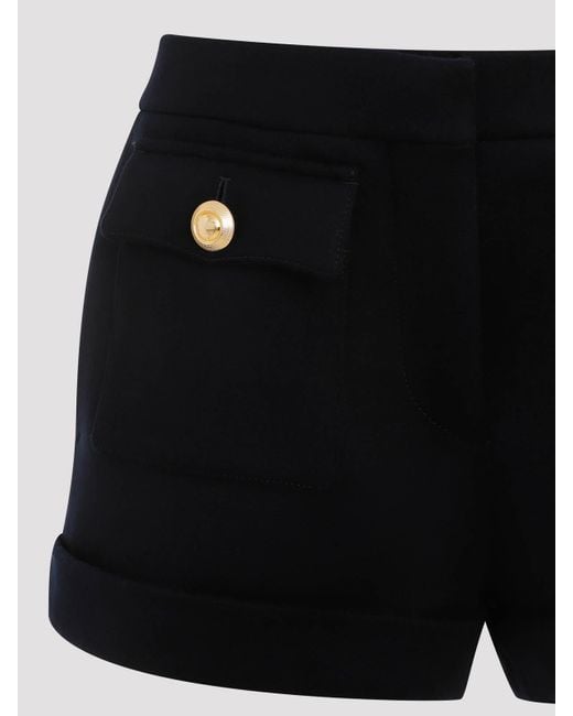 Tom Ford Black Virgin Wool Bermudas