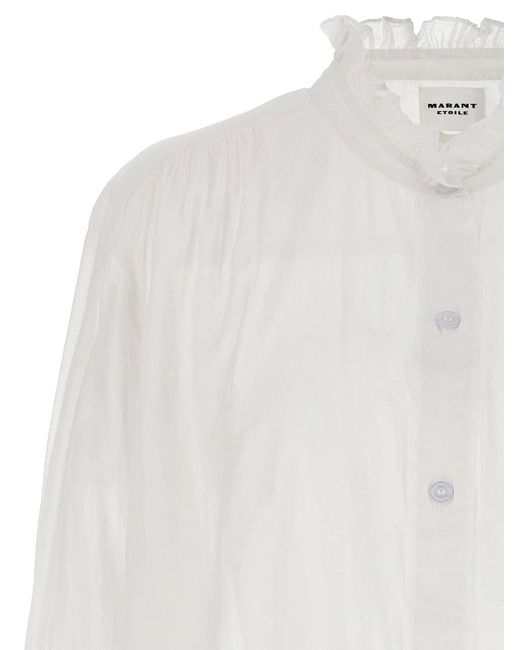 Isabel Marant White Gamble Shirt