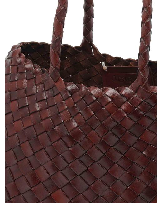 Dragon Diffusion Brown Santa Croce Shoulder Bag