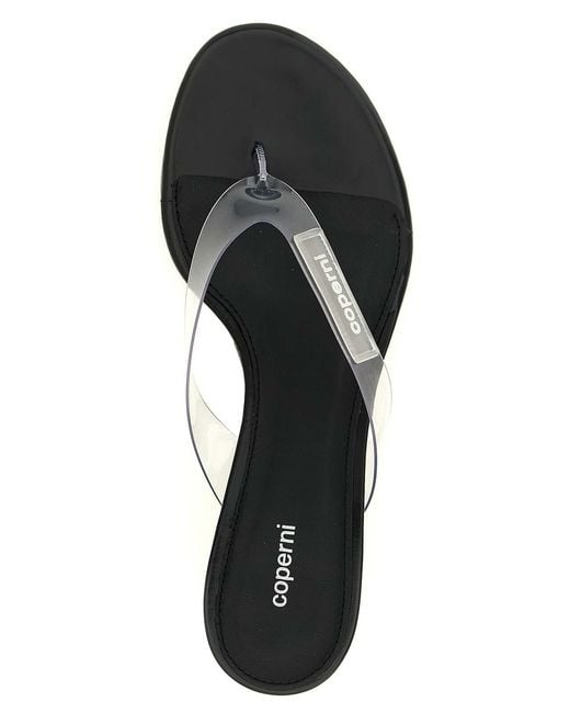 Coperni Black Logo Patch Sandals