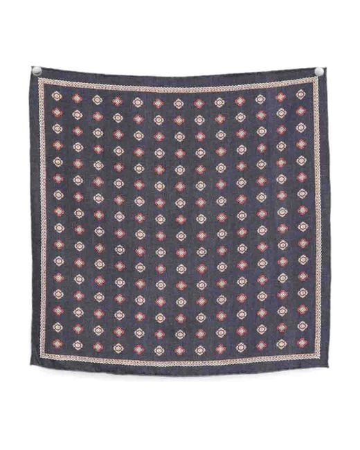 Brunello Cucinelli Metallic Pocket Square Scarf for men
