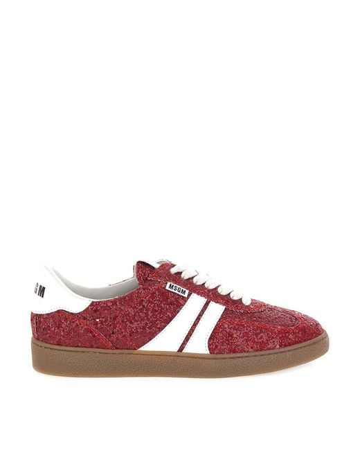 MSGM Pink Retro Trainers