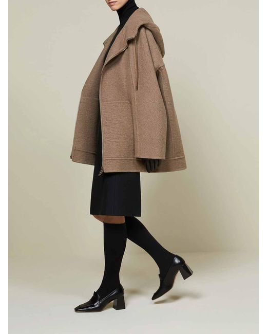 Max Mara Natural Gradi Cashmere Sweatshirt Coat By Atelier