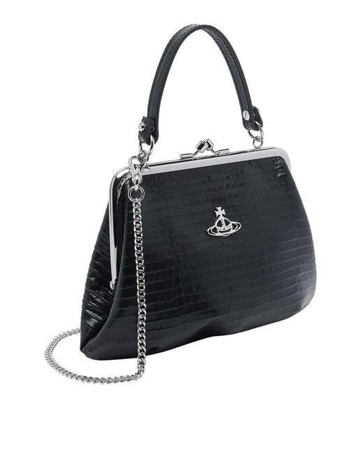 Vivienne Westwood Black Granny Handbag