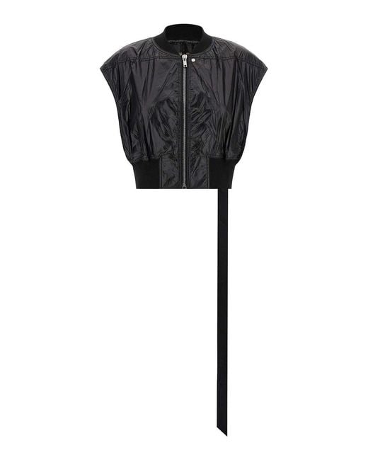 Rick Owens Black Tatlin Bomber Vest
