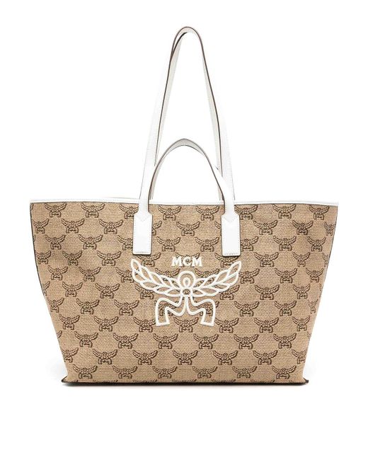 MCM Natural Himmel Oth Shopper Medium Bag