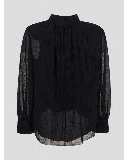 Chloé Black Shirt With Long Sleeves