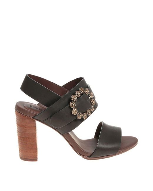 See By Chloé Black Leather Sandals