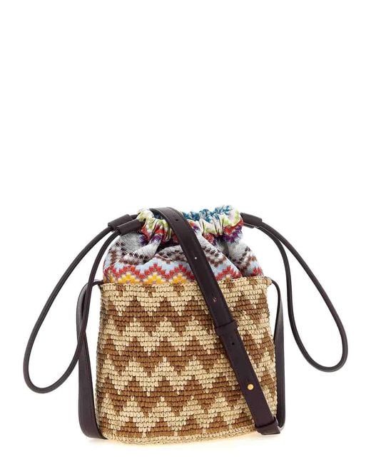 Missoni Metallic Zig Zag Bucket Bag